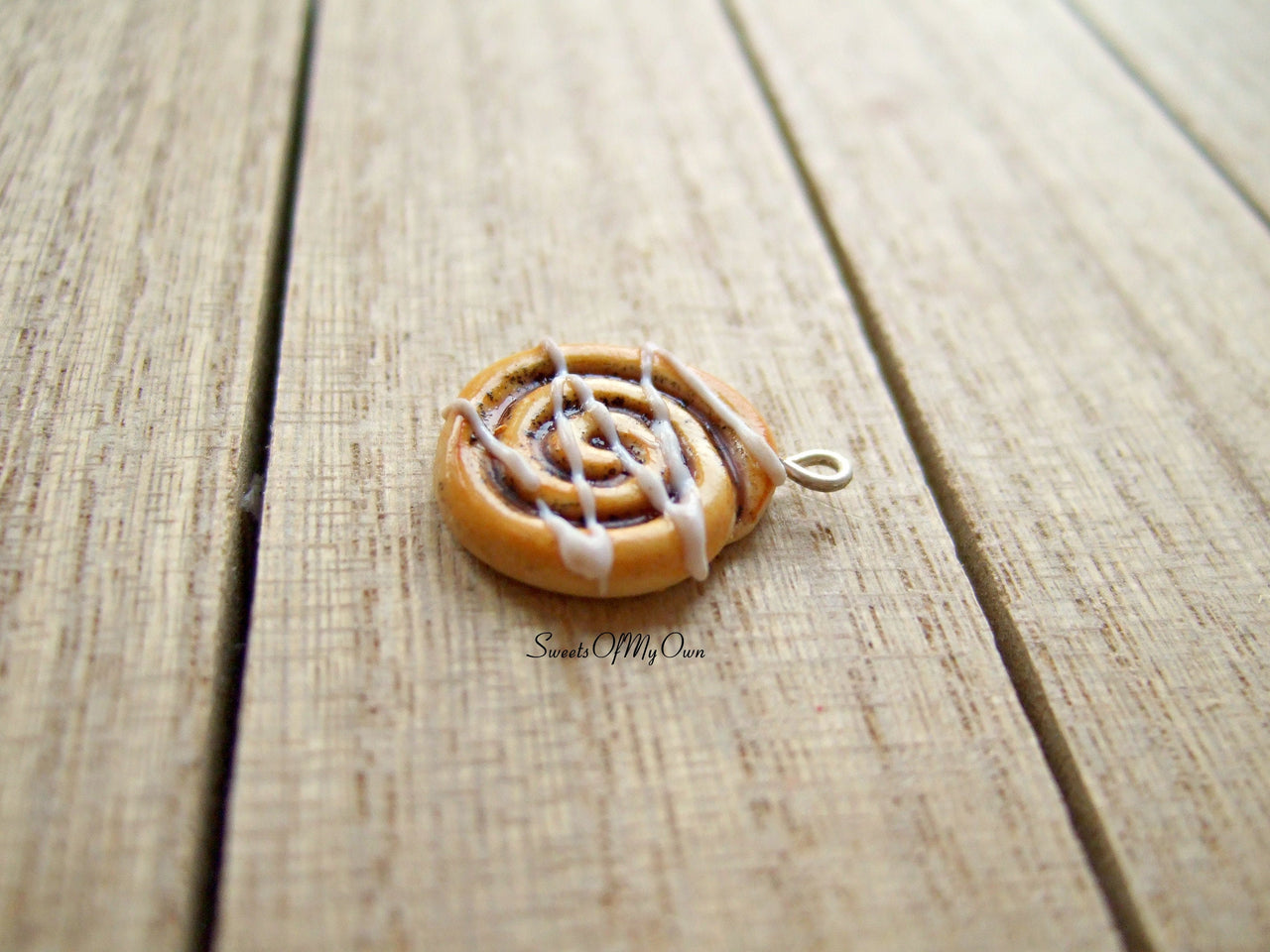 Cinnamon Swirl Charm - Charm/Necklace/Keychain - MTO