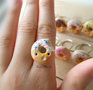 Kawaii Donut Ring - Choose Your Style - SweetsOfMyOwn