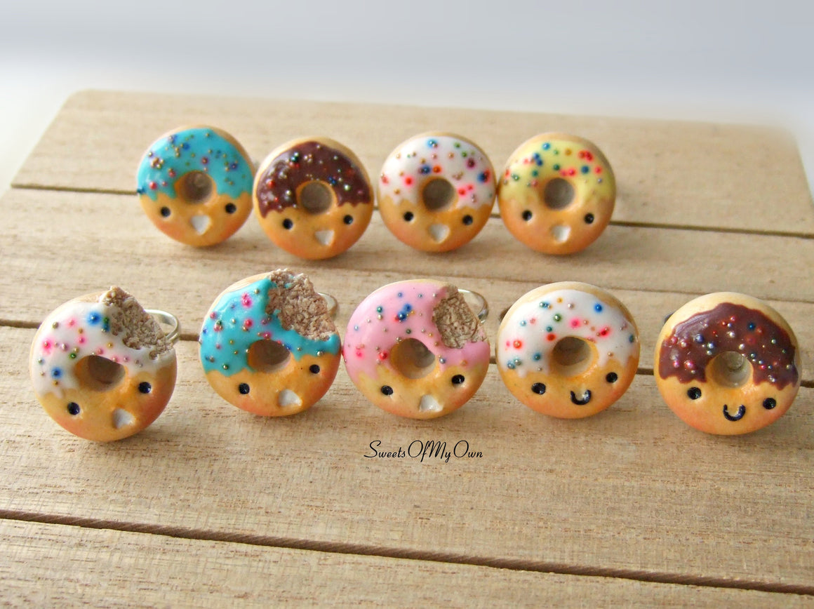 Kawaii Donut Ring - Choose Your Style - SweetsOfMyOwn