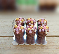 Thumbnail for MTO - Miniature Chocolate Mini Egg Nest Cupcakes - Set of 6 Cupcakes 1:12 Scale - SweetsOfMyOwn