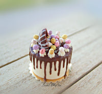 Thumbnail for MTO - Vanilla Easter Cake Miniature - Doll House 1:12 Scale - Made in the UK - SweetsOfMyOwn