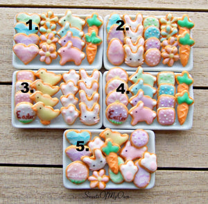Easter Biscuits Set Miniature 1:12 Scale - SweetsOfMyOwn