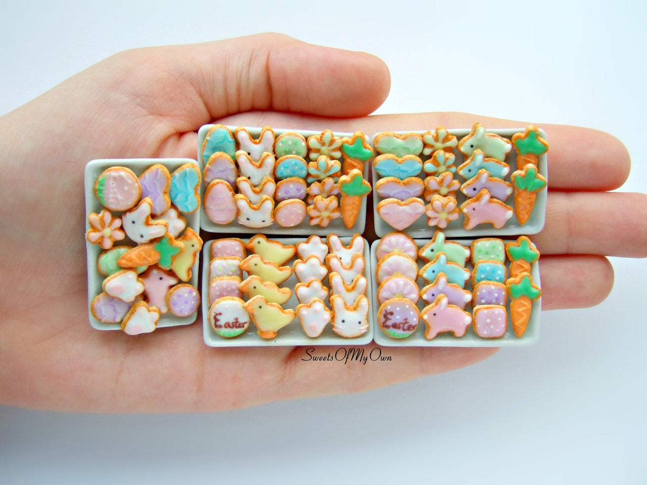 Easter Biscuits Set Miniature 1:12 Scale - SweetsOfMyOwn