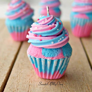 Bubblegum Marble Cupcake Charm - SweetsOfMyOwn