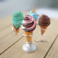 Thumbnail for Miniature Ice Cream Stand Set -  Dolls House Miniature Food - MTO