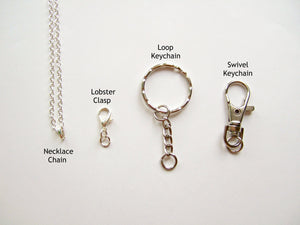 Plain Pink/Chocolate/Vanilla Cupcake Charm - Necklace/Charm/Keychain