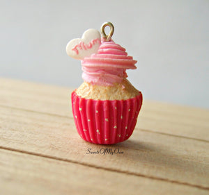 Pink Mum Cupcake Charm - SweetsOfMyOwn
