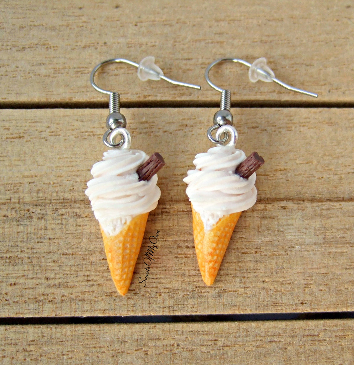 Vanilla 99 Ice Cream - Dangle Earrings