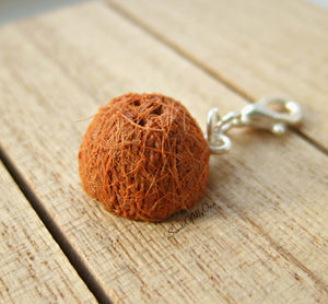 Coconut Half Charm - Necklace/Charm/Keychain - MTO