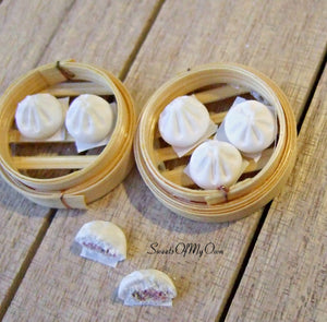 Steamed Buns Miniature 1:12 Scale - SweetsOfMyOwn