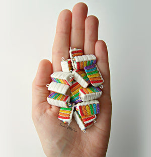 Rainbow Cake with Sprinkles Charm - SweetsOfMyOwn