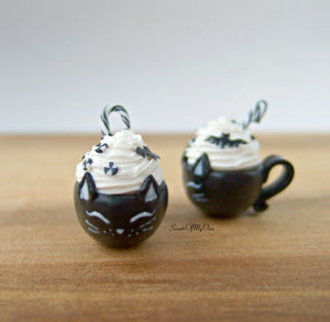Black Cat Deluxe Hot Chocolate Drink Charm - SweetsOfMyOwn