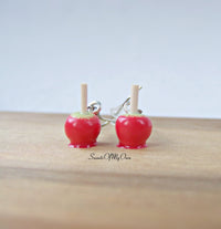 Thumbnail for Red Toffee Apple Dangle Earrings - SweetsOfMyOwn
