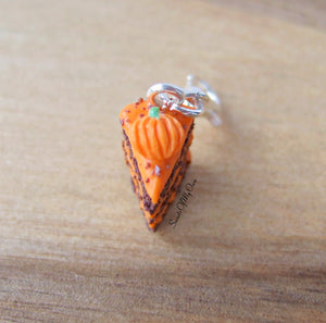 Chocolate Pumpkin Spice Cake Charm - SweetsOfMyOwn
