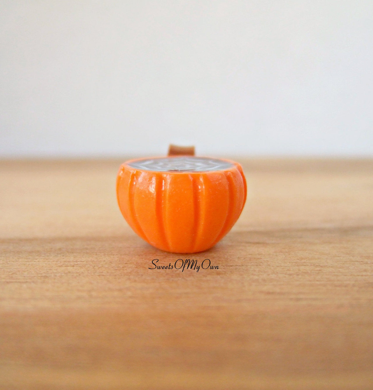 Pumpkin Mug with Cobweb Latte Art - Necklace/Charm - MTO