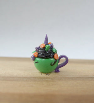 Green Witch Unicorn Hot Chocolate Miniature 1:12 Scale - SweetsOfMyOwn