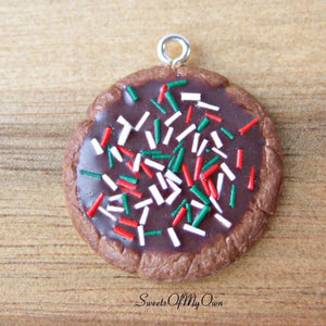 Chocolate Biscuit with Christmas Sprinkles Charm - SweetsOfMyOwn