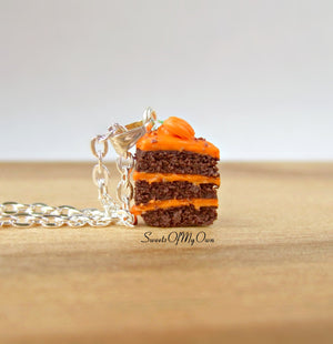 Chocolate Pumpkin Spice Cake Charm - SweetsOfMyOwn