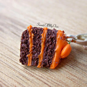 Chocolate Pumpkin Spice Cake Charm - SweetsOfMyOwn