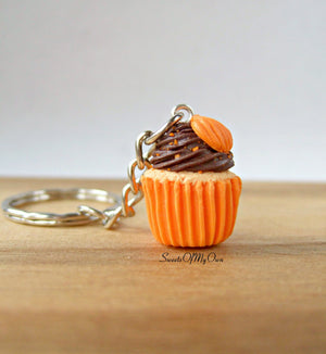 Chocolate Pumpkin Cupcake Charm - SweetsOfMyOwn