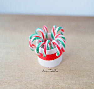 Miniature Candy Cane Display 1:12 Scale - SweetsOfMyOwn