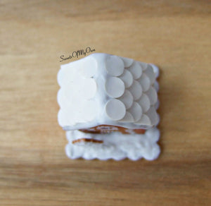 Miniature White Icing Style 4 Gingerbread House 1:12 Scale - SweetsOfMyOwn