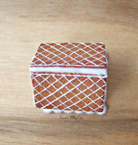 Thumbnail for Miniature White Icing Style 1 Gingerbread House 1:12 Scale - SweetsOfMyOwn