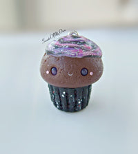 Thumbnail for Galaxy Cake Kawaii Cupcake Charm - SweetsOfMyOwn