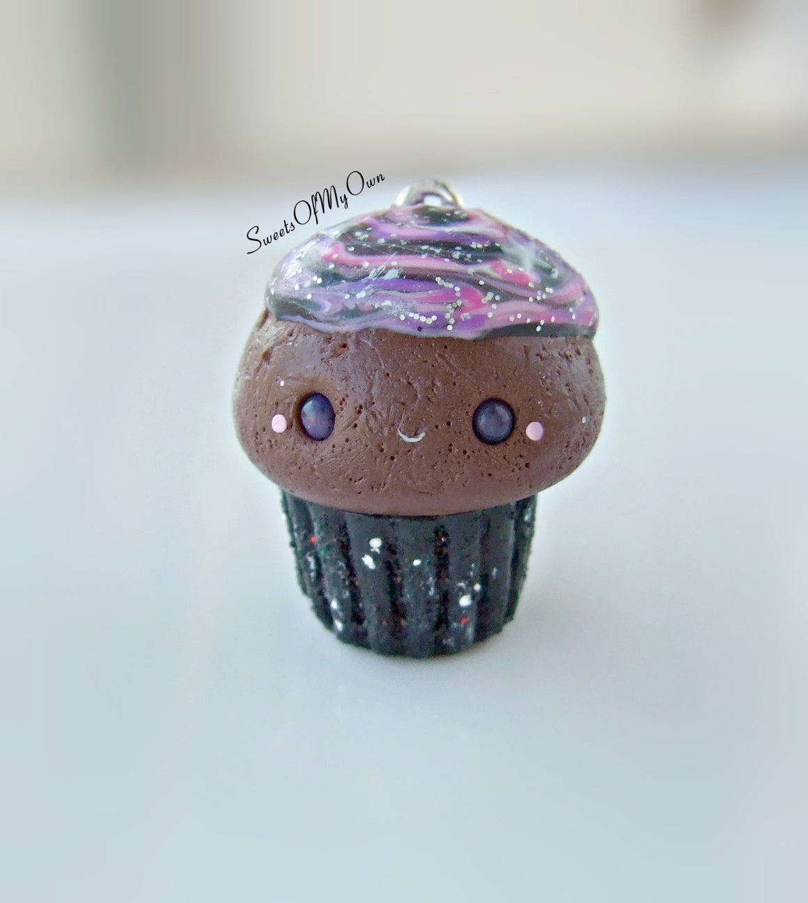 Galaxy Cake Kawaii Cupcake Charm - SweetsOfMyOwn
