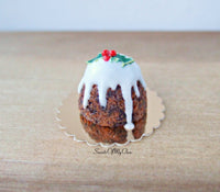 Thumbnail for Miniature Christmas Pudding 1:12 Scale - SweetsOfMyOwn