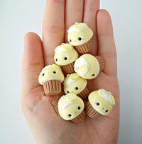 Thumbnail for Lemon Drizzle Cake Kawaii Cupcake Charm - SweetsOfMyOwn