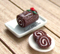 Thumbnail for Miniature Christmas Yule Log - Doll House 1:12 Scale - MTO