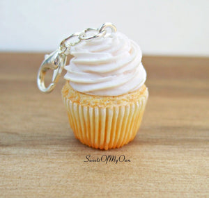 Plain Pink/Chocolate/Vanilla Cupcake Charm - Necklace/Charm/Keychain