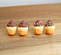 Thumbnail for Chocolate Cupcakes - Stud Earrings