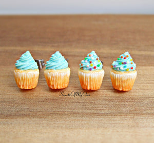 Turquoise Cupcakes - Stud Earrings