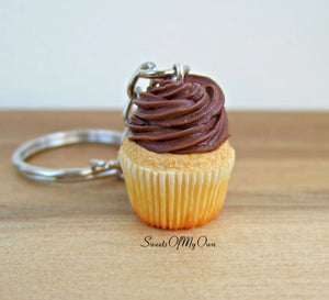 Plain Pink/Chocolate/Vanilla Cupcake Charm - Necklace/Charm/Keychain