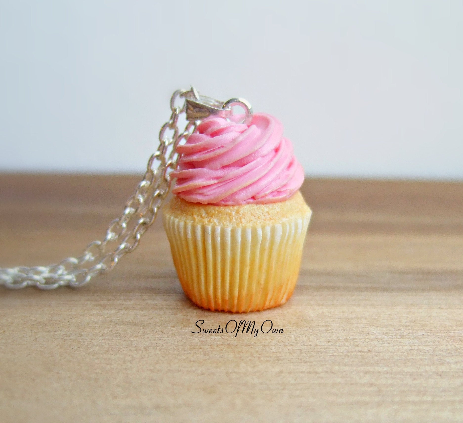 Cupcake charm necklace sales