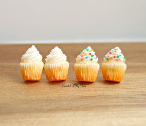 Vanilla Cupcakes - Stud Earrings