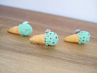 Thumbnail for Mint Scoop Ice Cream Cones - Stud Earrings