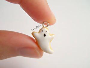 Spooky Ghost Biscuit - Necklace/Charm - MTO