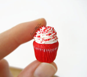 Red Velvet Cupcake Charm