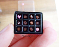 Thumbnail for Miniature Box of Chocolates Pink Theme - Doll House 1:12 Scale