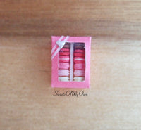 Thumbnail for Miniature Macarons Box of 12 Mixed Colours - Doll House 1:12 Scale