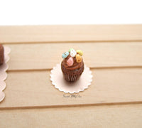 Thumbnail for Miniature Mixed Mini Eggs Chocolate Cupcakes - 1:12 Scale