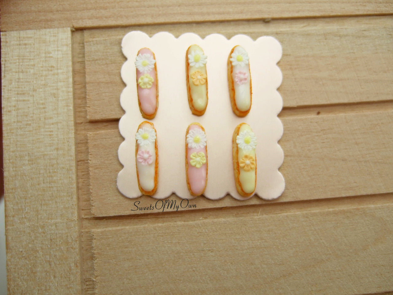 Miniature Eclairs Spring Flower Theme - Doll House 1:12 Scale