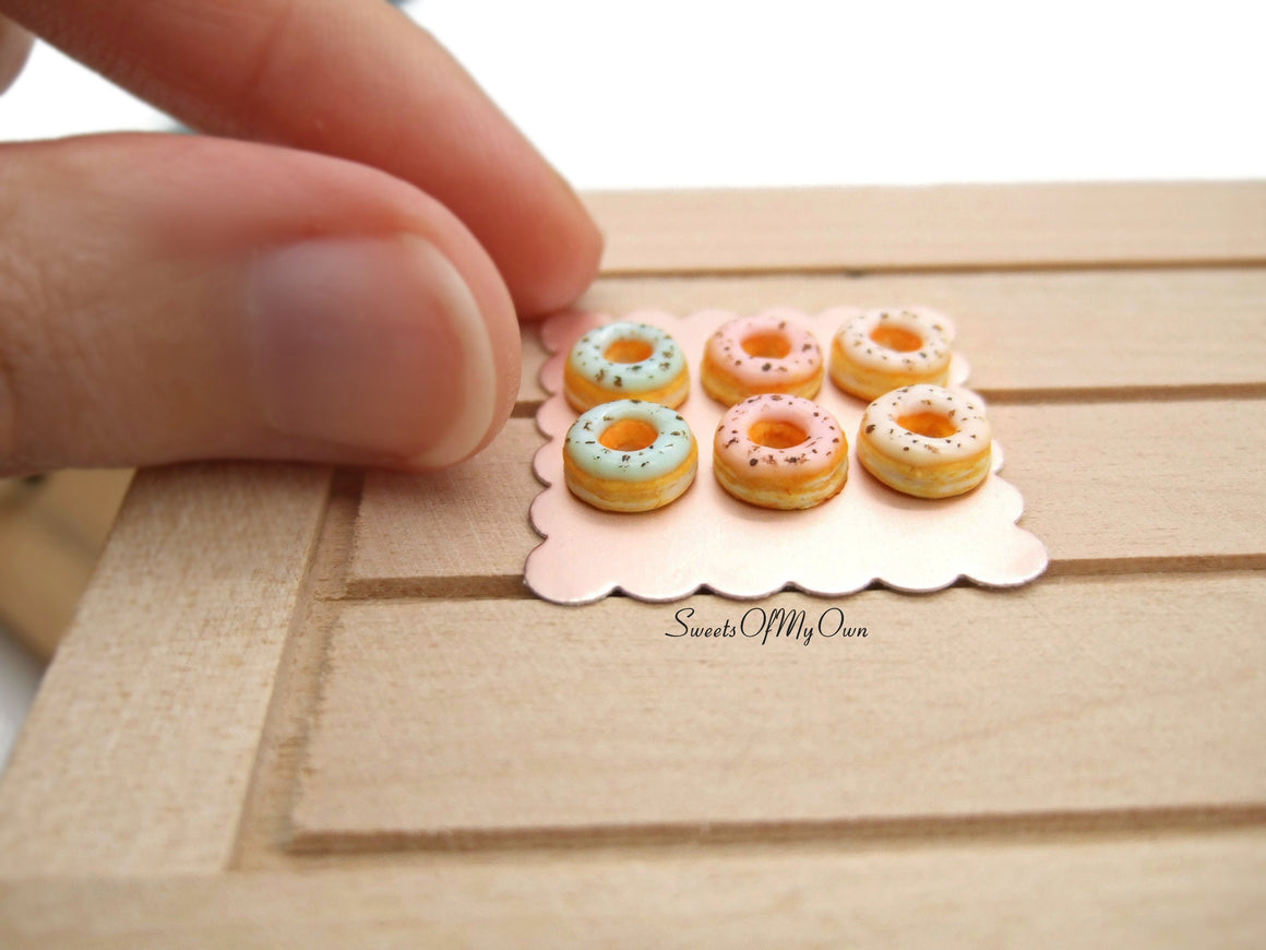 Miniature Doughnuts Mini Egg Theme - Doll House 1:12 Scale