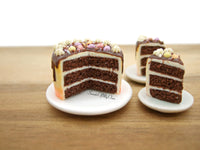 Thumbnail for Miniature Sunset Chocolate Drip Cake with Crushed Mini Eggs - 1:12 Scale