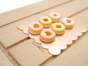 Miniature Doughnuts Spring Flower Theme - 1:12 Scale