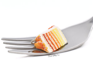 Maple Leaf Ombre Sponge Cake Slice - Necklace/Charm/Keychain