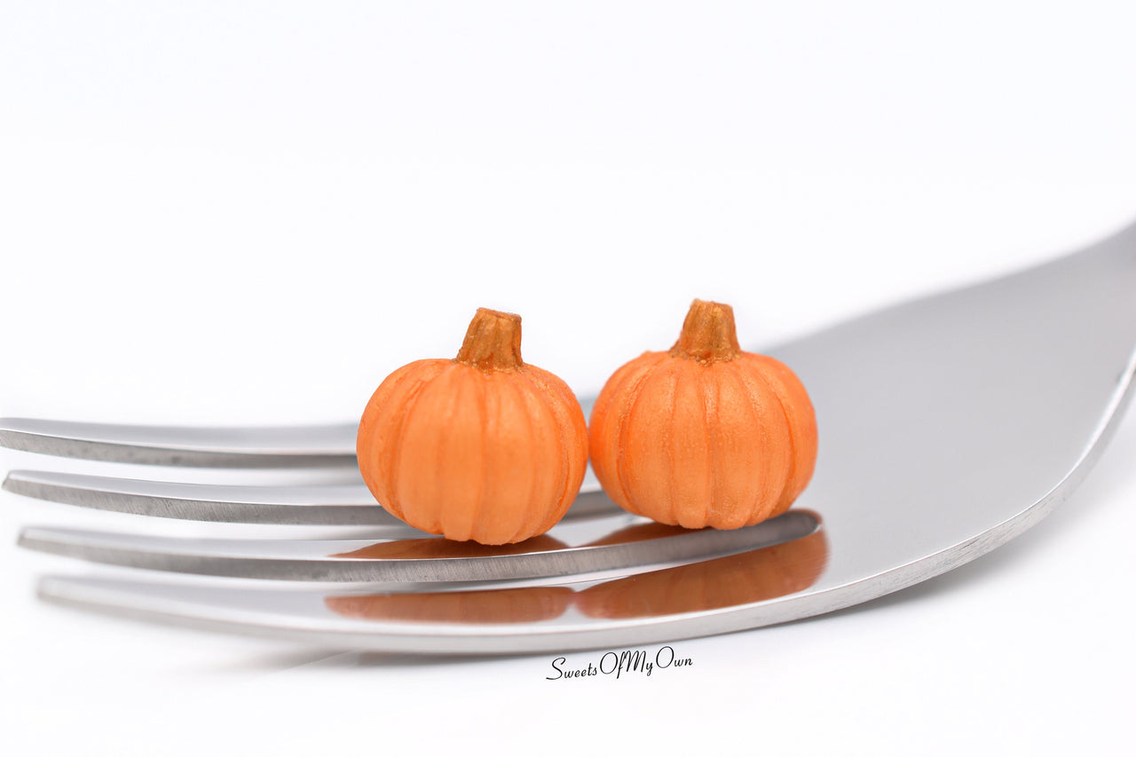 Sparkle Pumpkin Stud Earrings - Choose Your Style